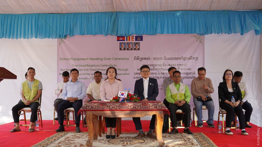 Good Neighbors Cambodia - School and WASH Equipment Handing Over Ceremony to Bun Rany Hun Sen Koh Thmei Primary School 5 10 scaled 2