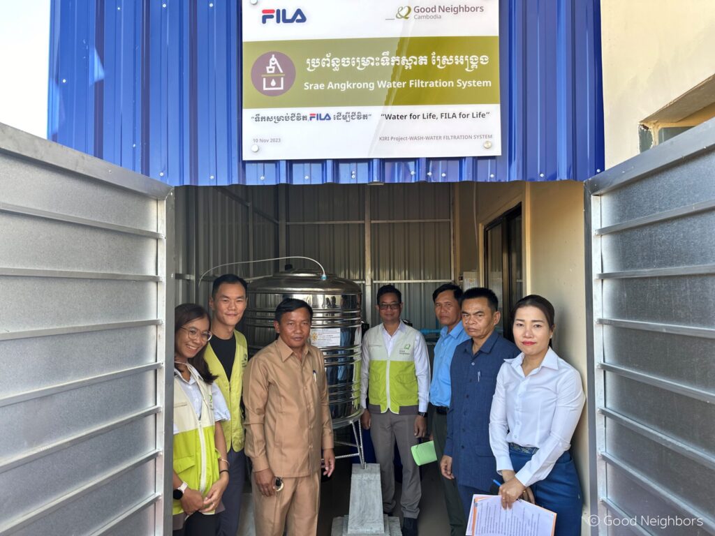 Good Neighbors Cambodia – FILA Group Handed Over Water System to Srae Angkrorng Health Center and Serng Health Center 9 04 04 1 scaled 1