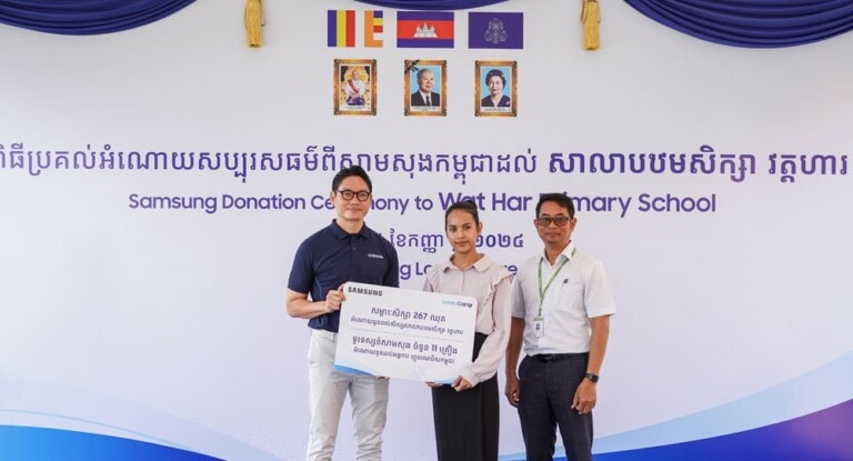 Good Neighbors Cambodia – SAMSUNG CSR – Contribute TVs to enhance and integrate digital education in Cambodia public schools 6 IMG 6738